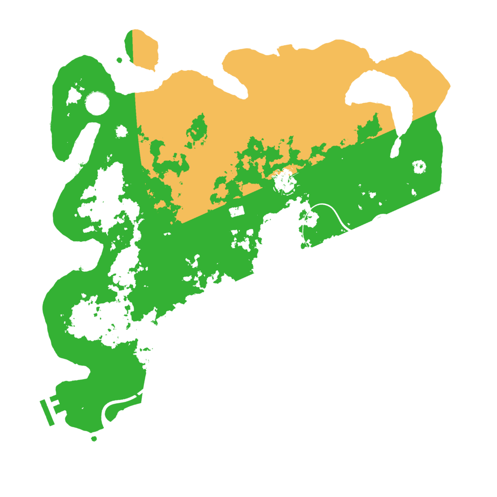 Biome Rust Map: Procedural Map, Size: 3700, Seed: 761420441
