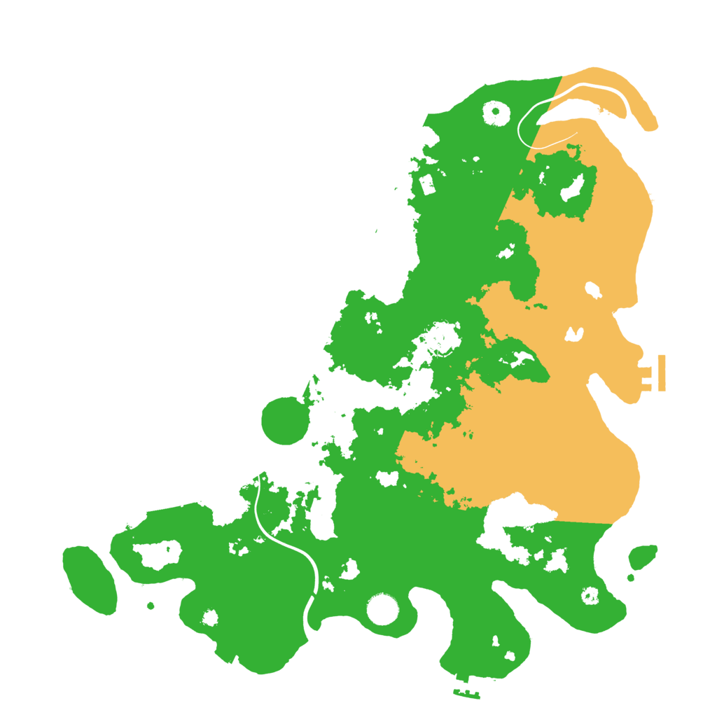 Biome Rust Map: Procedural Map, Size: 4000, Seed: 886615