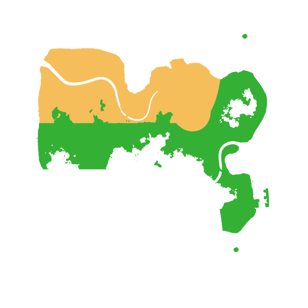 Biome Rust Map: Procedural Map, Size: 2500, Seed: 86081016