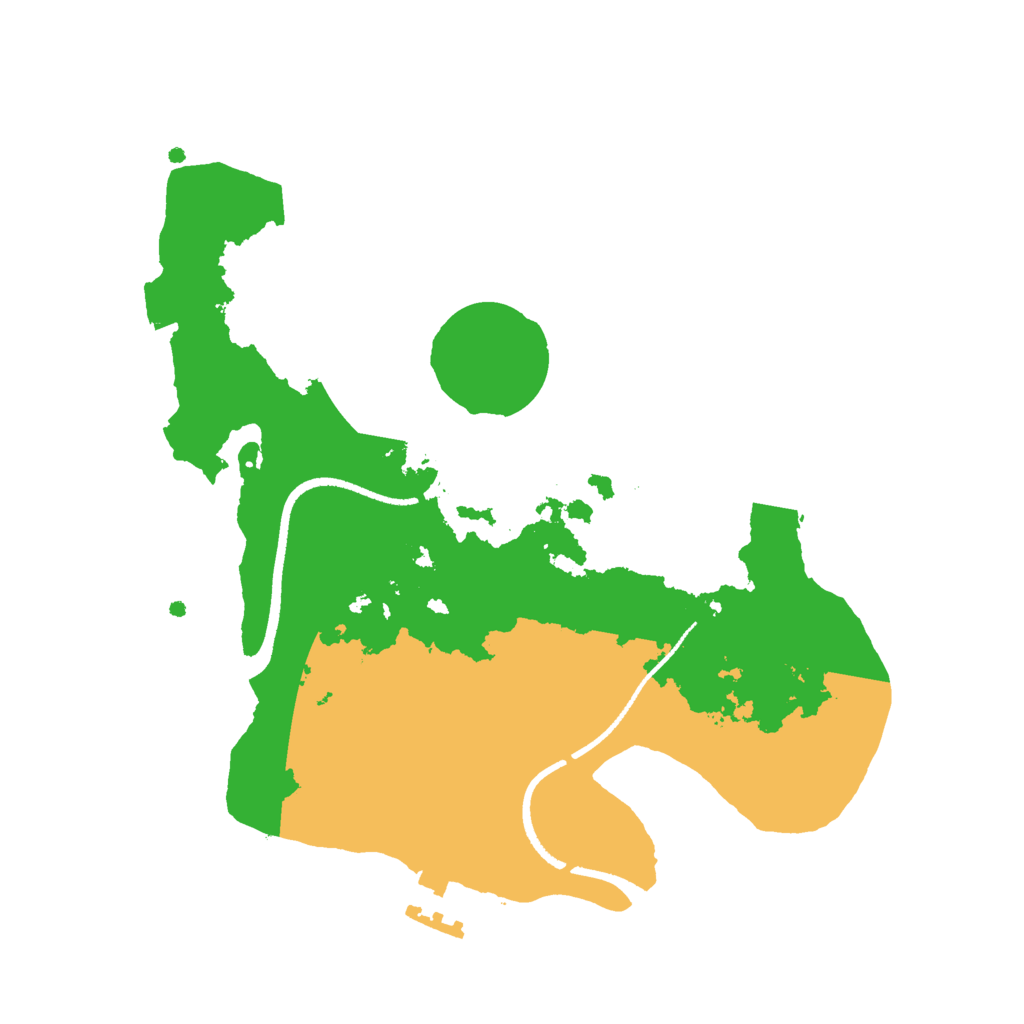 Biome Rust Map: Procedural Map, Size: 2500, Seed: 775936949