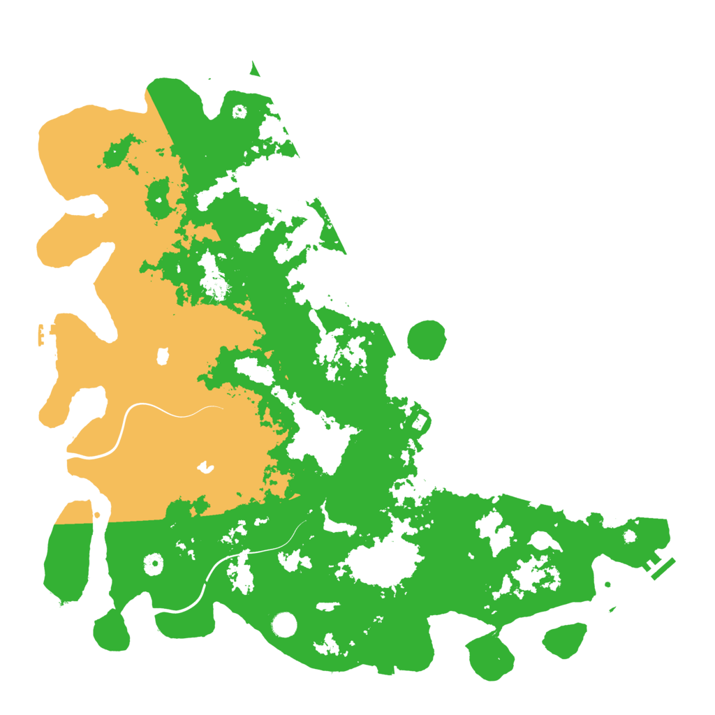 Biome Rust Map: Procedural Map, Size: 5000, Seed: 155555