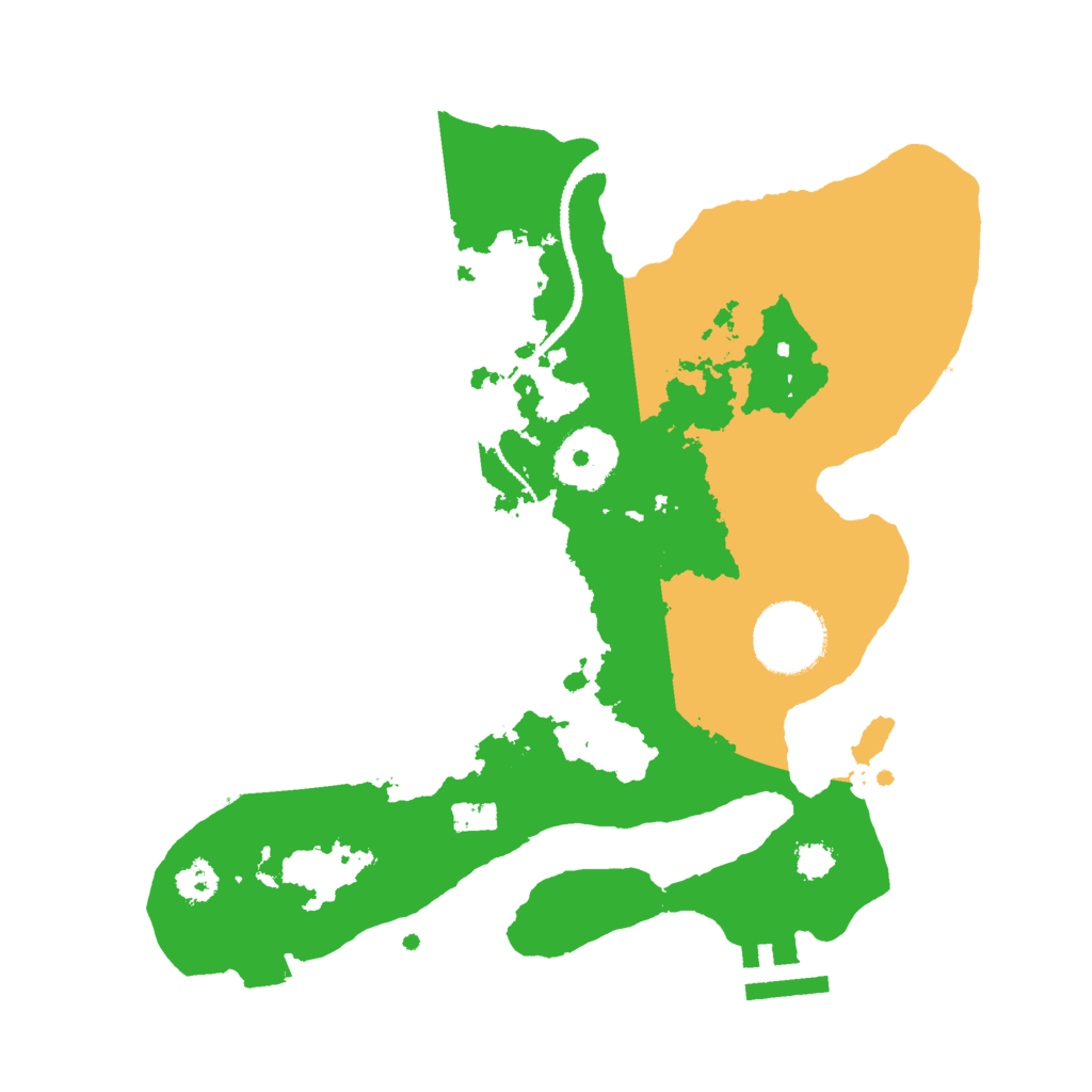 Biome Rust Map: Procedural Map, Size: 2650, Seed: 23948