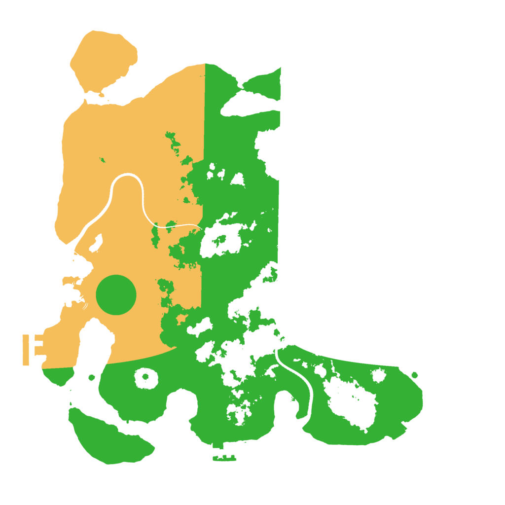 Biome Rust Map: Procedural Map, Size: 3300, Seed: 442019835