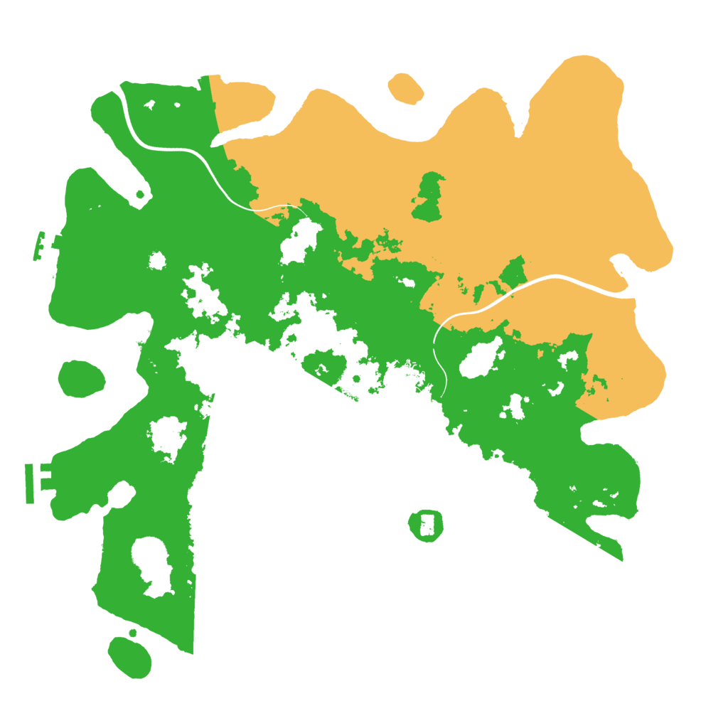 Biome Rust Map: Procedural Map, Size: 3700, Seed: 998141