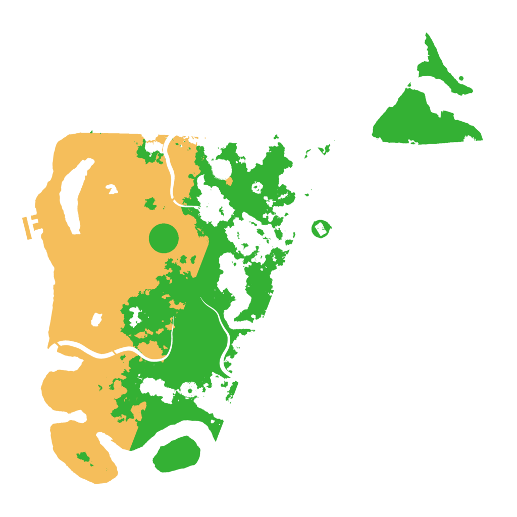 Biome Rust Map: Procedural Map, Size: 4600, Seed: 1499
