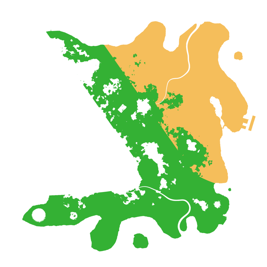 Biome Rust Map: Procedural Map, Size: 3500, Seed: 287593090