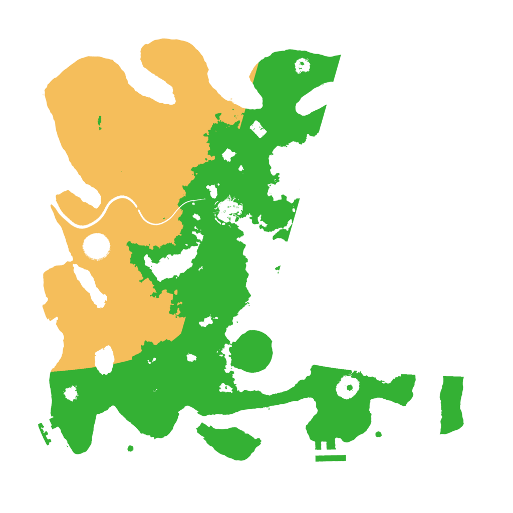 Biome Rust Map: Procedural Map, Size: 3400, Seed: 158465