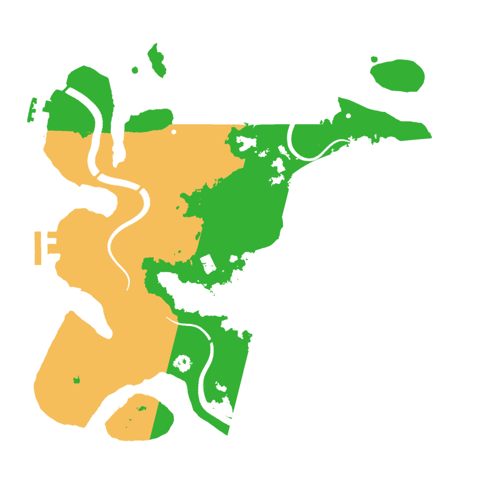 Biome Rust Map: Procedural Map, Size: 3000, Seed: 132255811