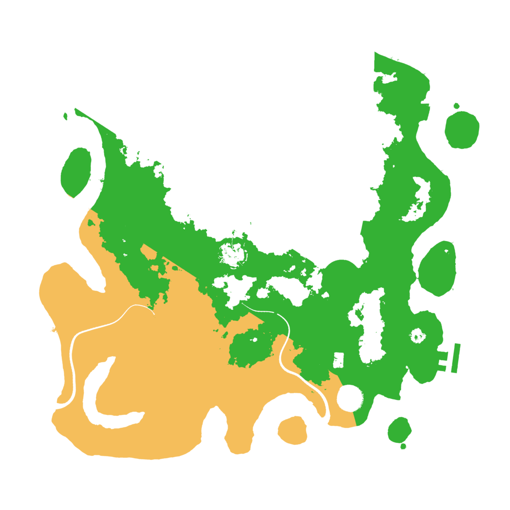 Biome Rust Map: Procedural Map, Size: 3500, Seed: 874332