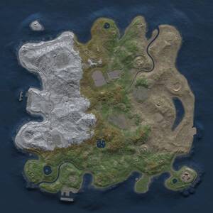 Thumbnail Rust Map: Procedural Map, Size: 3500, Seed: 867475351, 15 Monuments