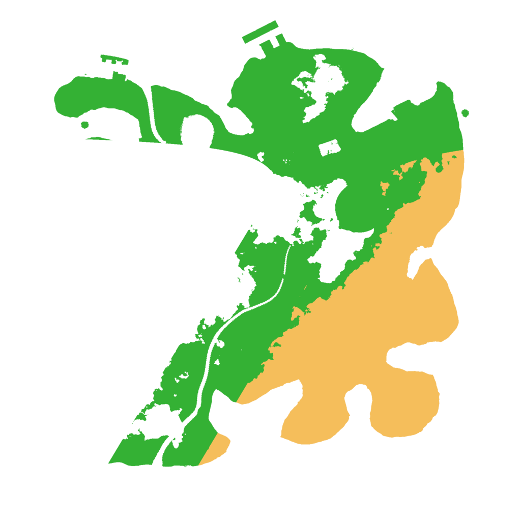 Biome Rust Map: Procedural Map, Size: 2800, Seed: 2127078751