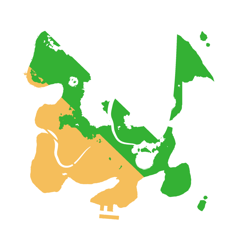 Biome Rust Map: Procedural Map, Size: 2500, Seed: 613704521