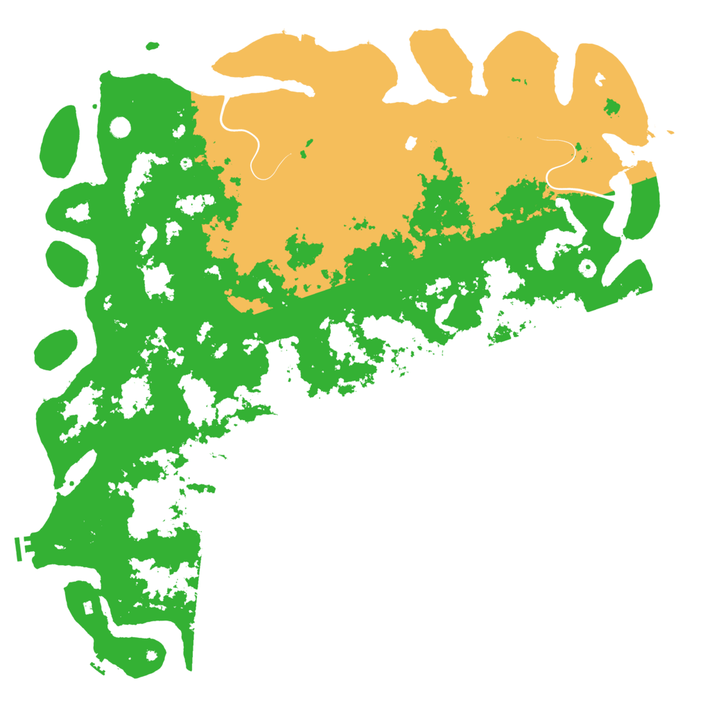 Biome Rust Map: Procedural Map, Size: 6000, Seed: 7873