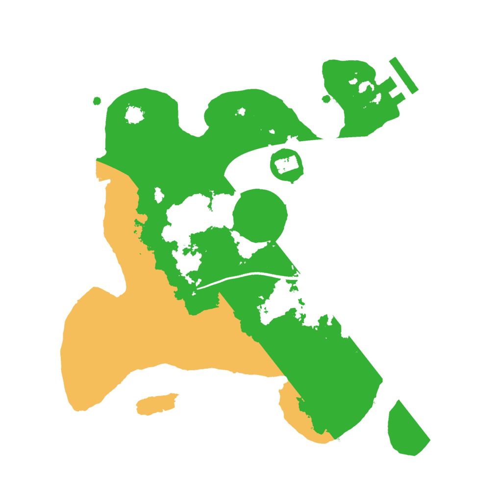 Biome Rust Map: Procedural Map, Size: 2500, Seed: 3334456