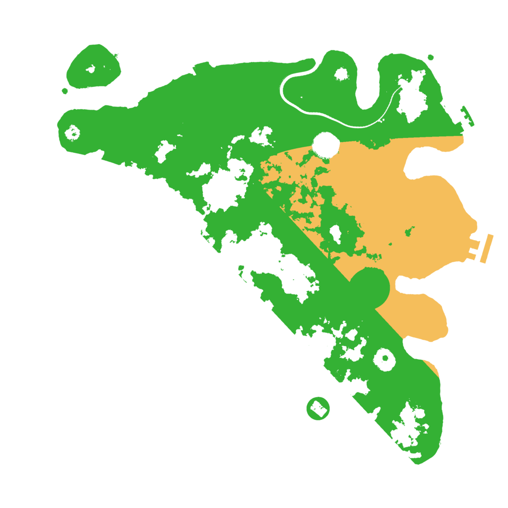 Biome Rust Map: Procedural Map, Size: 3500, Seed: 1587381751
