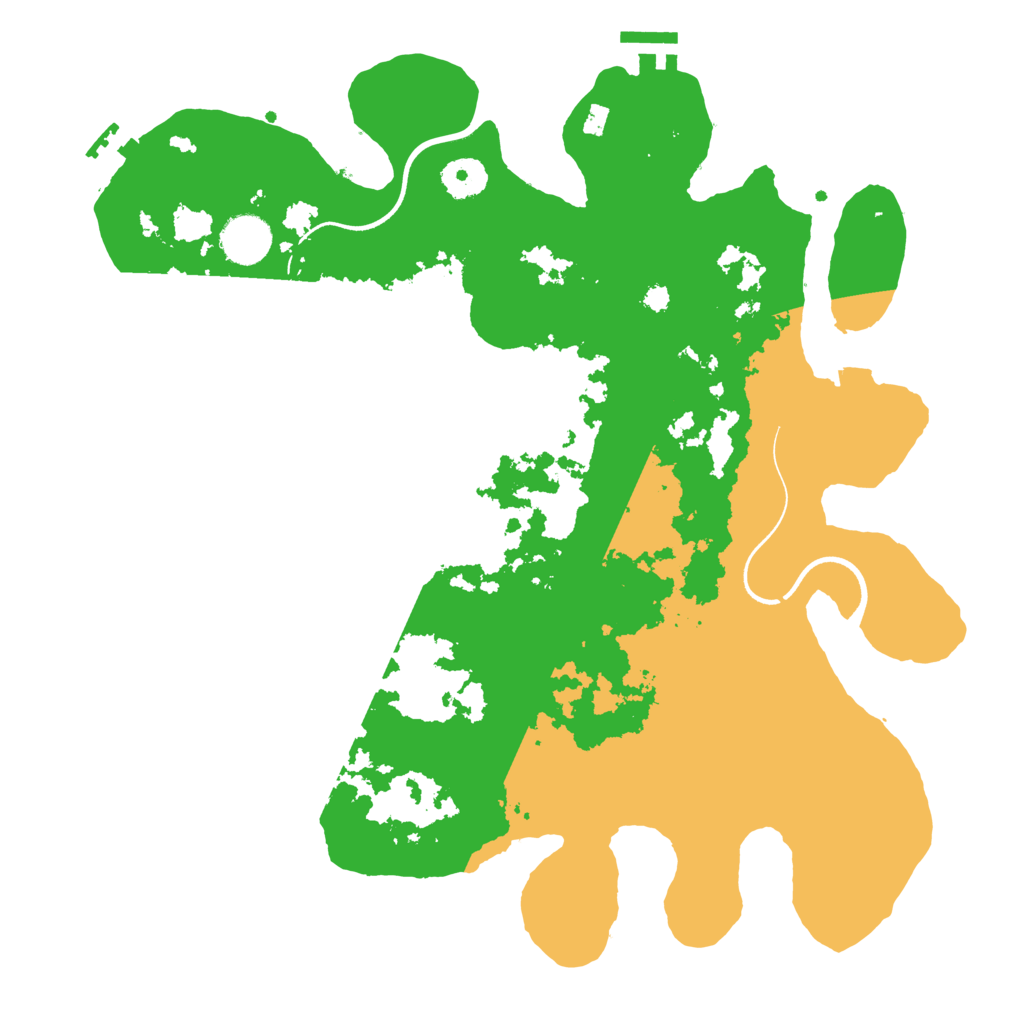 Biome Rust Map: Procedural Map, Size: 3600, Seed: 1219932839