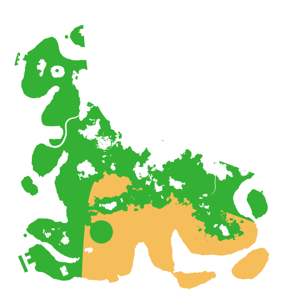 Biome Rust Map: Procedural Map, Size: 3500, Seed: 48664