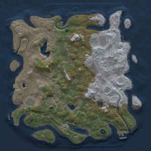 Thumbnail Rust Map: Procedural Map, Size: 4250, Seed: 207689105, 14 Monuments