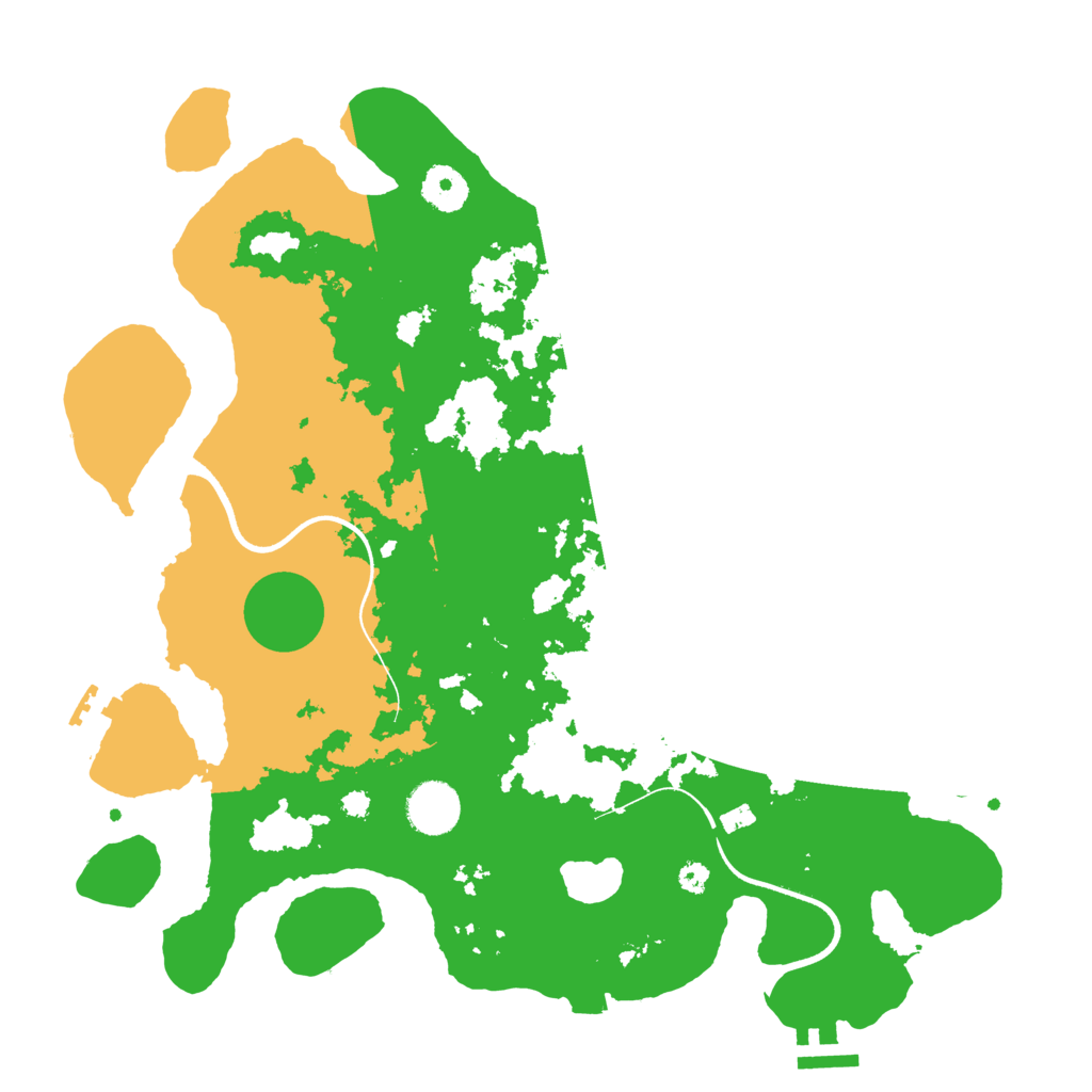 Biome Rust Map: Procedural Map, Size: 3600, Seed: 10803