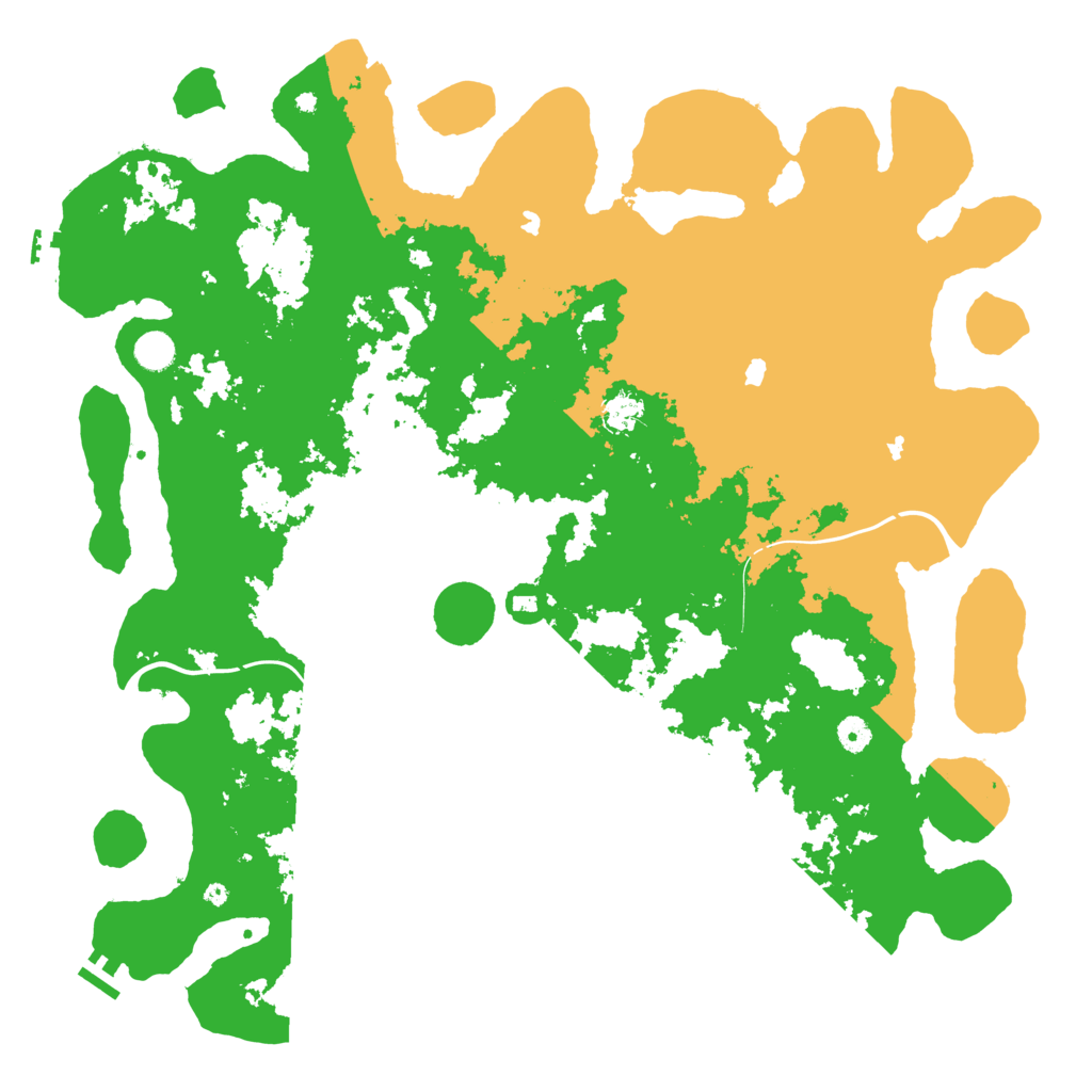 Biome Rust Map: Procedural Map, Size: 4800, Seed: 427217265