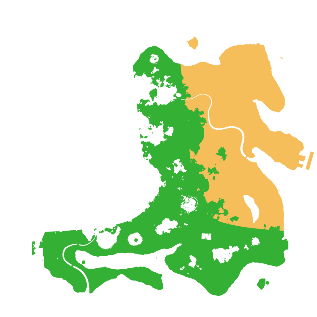 Biome Rust Map: Procedural Map, Size: 3500, Seed: 165336897