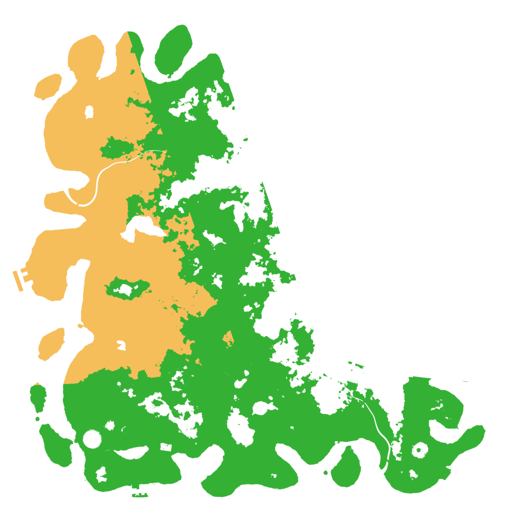 Biome Rust Map: Procedural Map, Size: 5000, Seed: 51807860