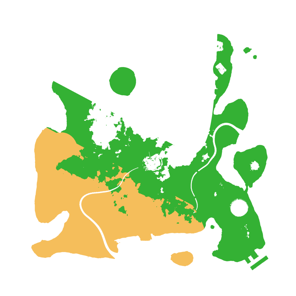 Biome Rust Map: Procedural Map, Size: 3000, Seed: 637105577