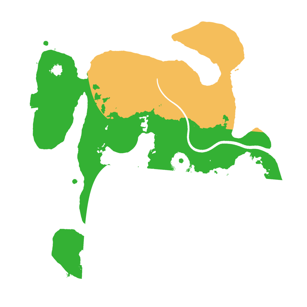 Biome Rust Map: Procedural Map, Size: 2500, Seed: 82396