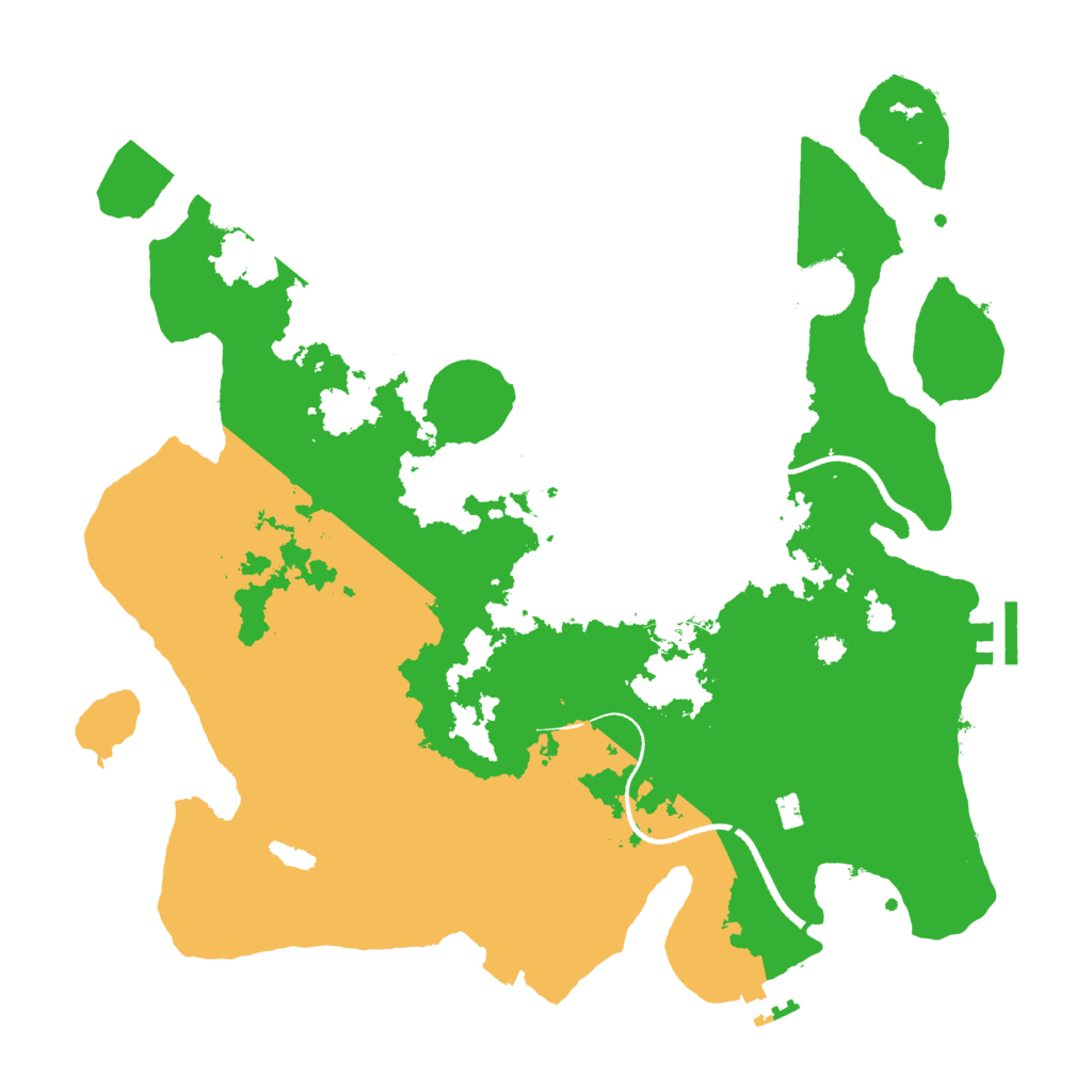 Biome Rust Map: Procedural Map, Size: 3500, Seed: 1641