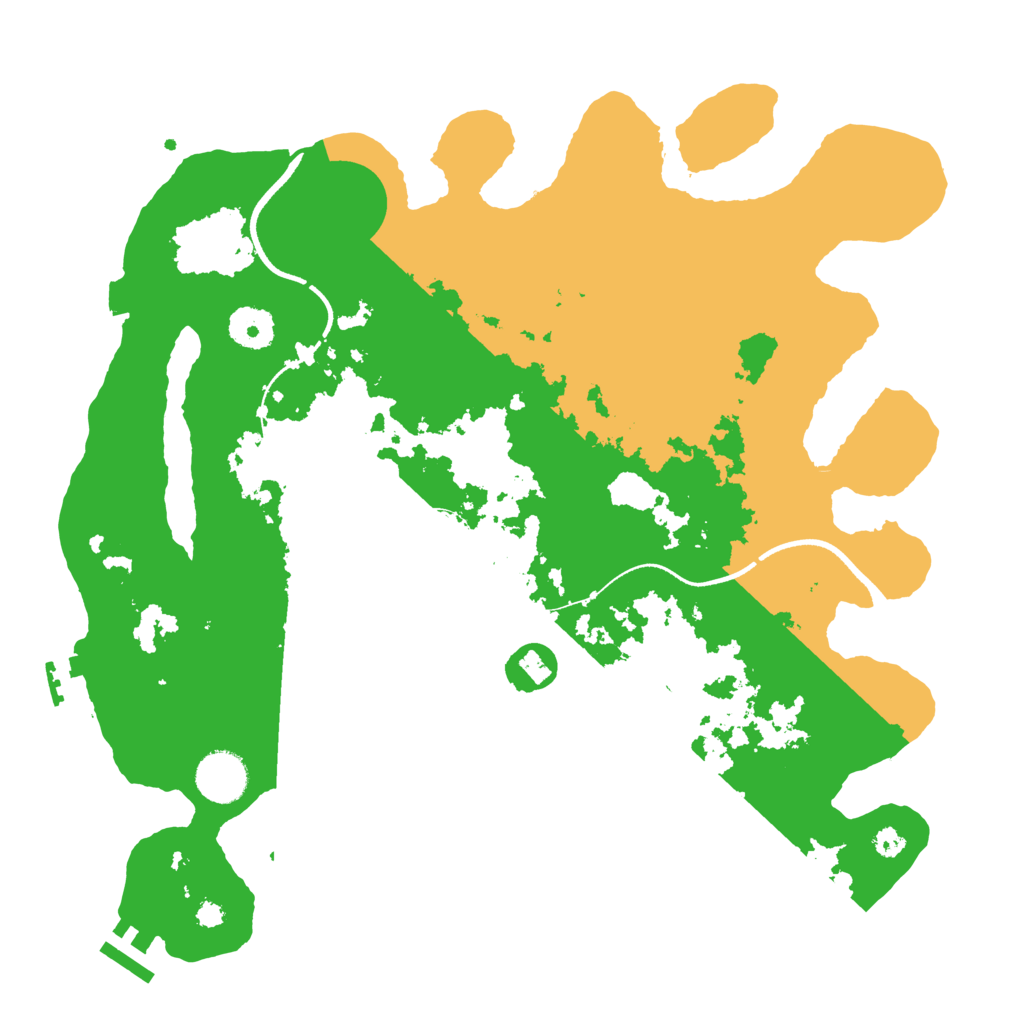 Biome Rust Map: Procedural Map, Size: 3500, Seed: 1717399311