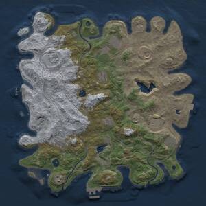 Thumbnail Rust Map: Procedural Map, Size: 4250, Seed: 190711740, 17 Monuments