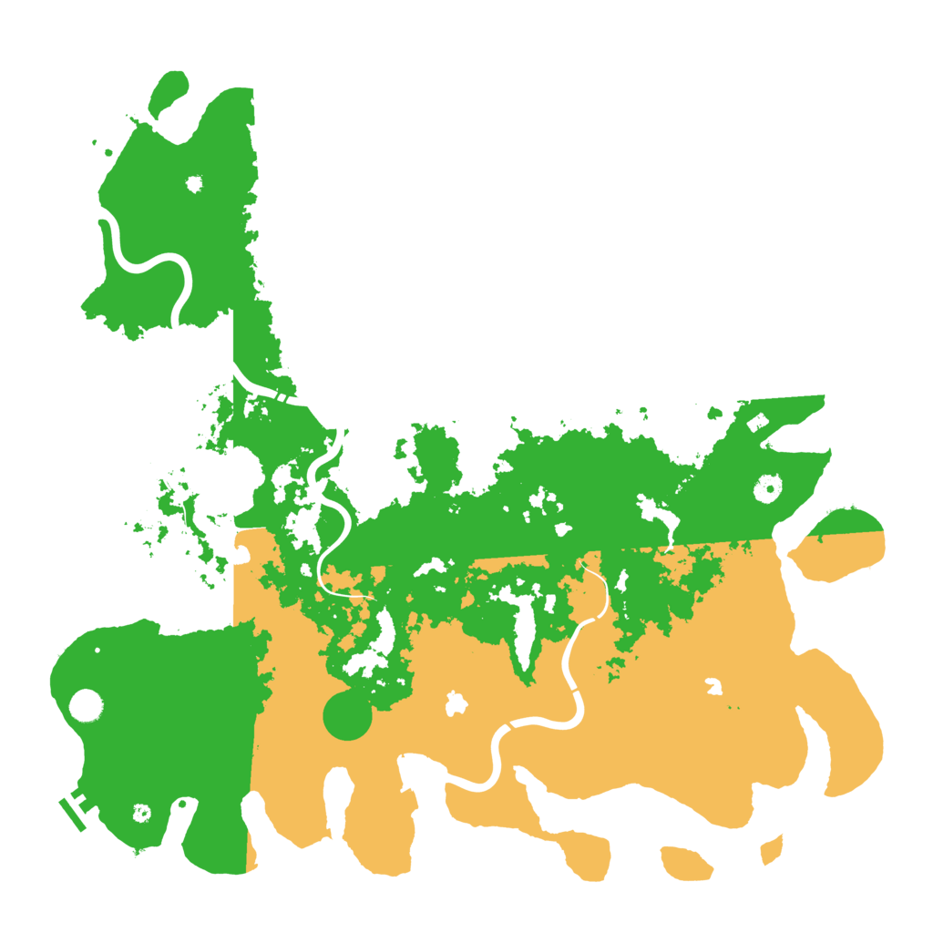 Biome Rust Map: Procedural Map, Size: 5000, Seed: 71936581