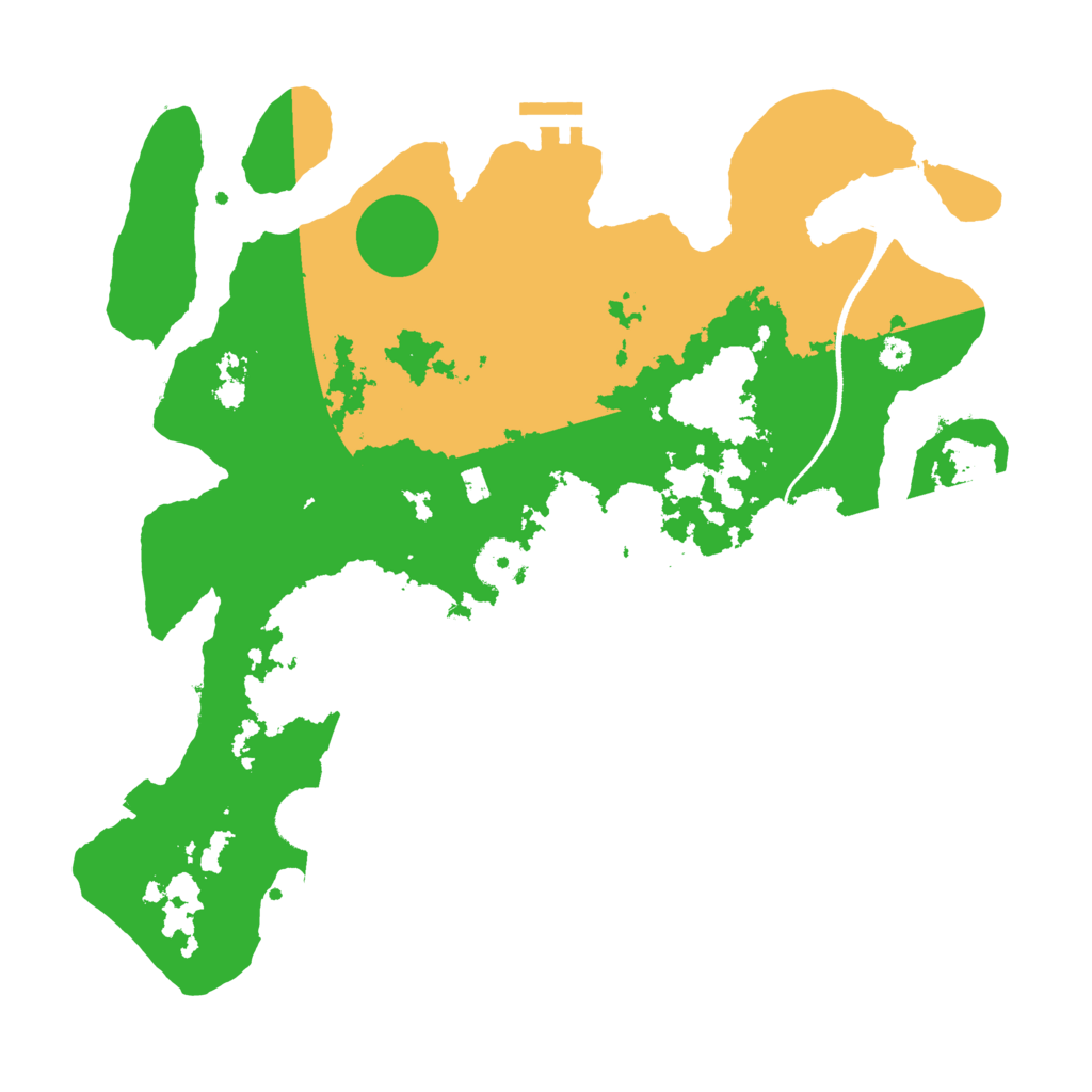 Biome Rust Map: Procedural Map, Size: 3500, Seed: 133337