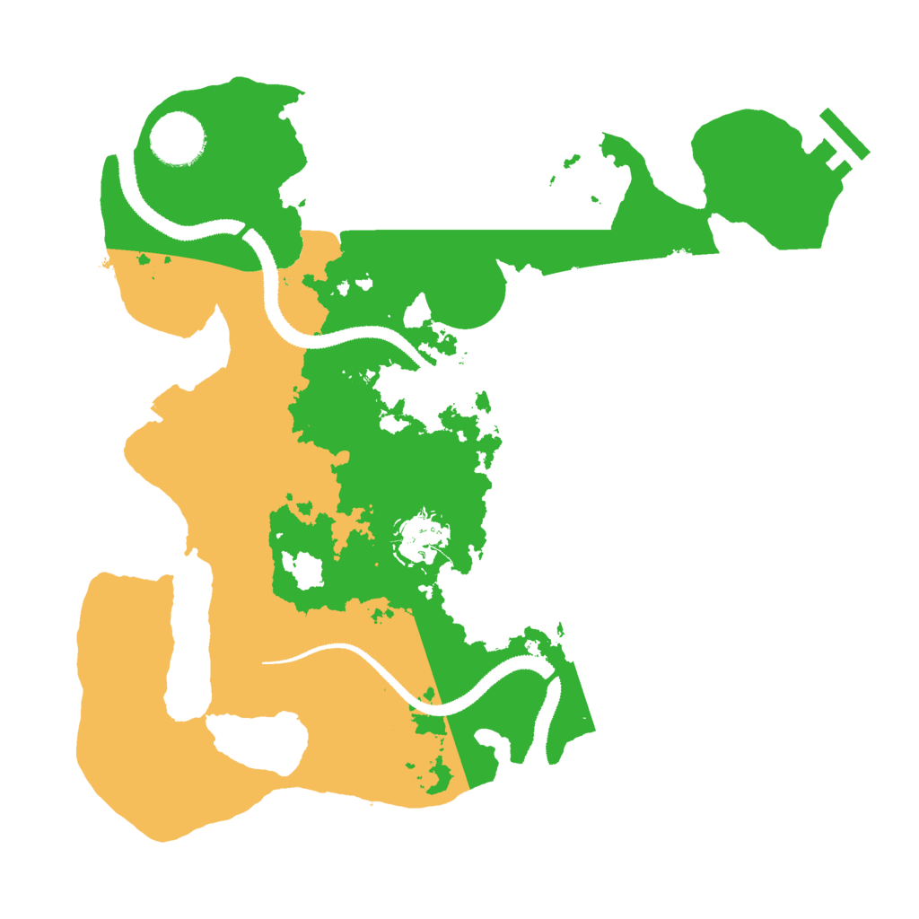 Biome Rust Map: Procedural Map, Size: 3000, Seed: 31865