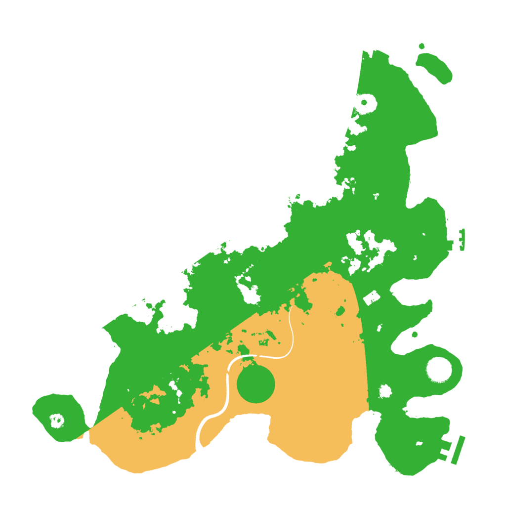 Biome Rust Map: Procedural Map, Size: 3500, Seed: 2002112