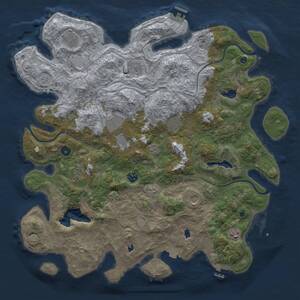 Thumbnail Rust Map: Procedural Map, Size: 4500, Seed: 633558252, 15 Monuments