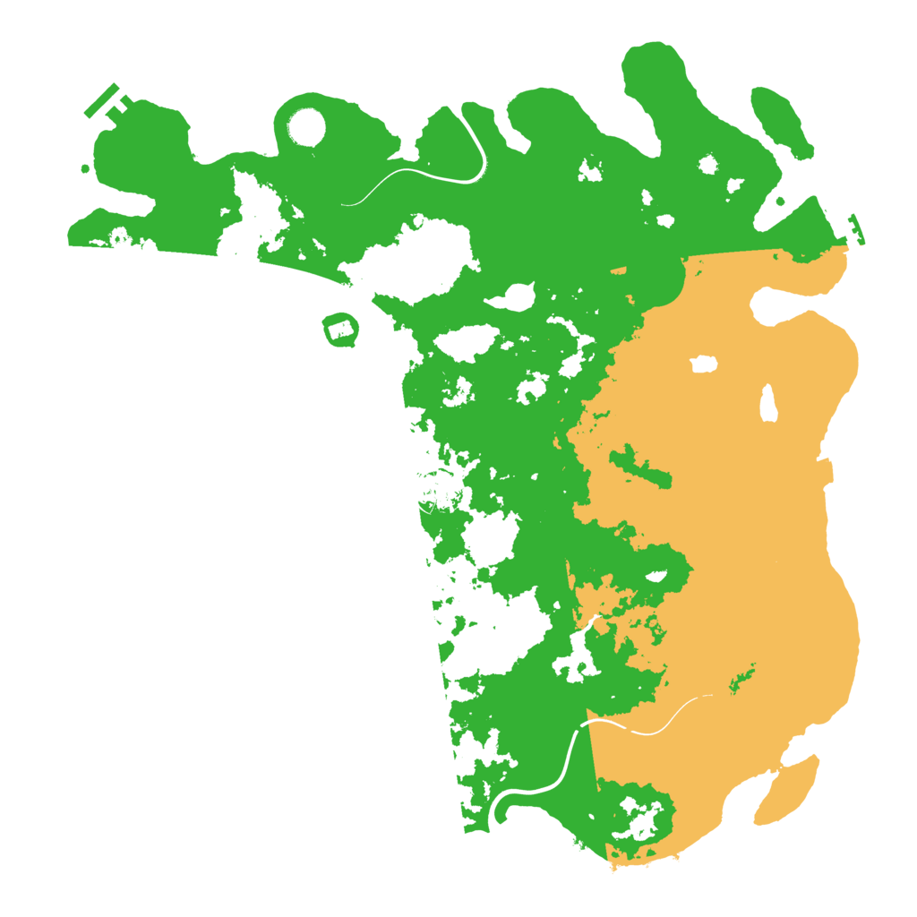 Biome Rust Map: Procedural Map, Size: 4300, Seed: 1410275235