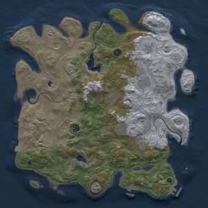 Thumbnail Rust Map: Procedural Map, Size: 4250, Seed: 187394727, 16 Monuments
