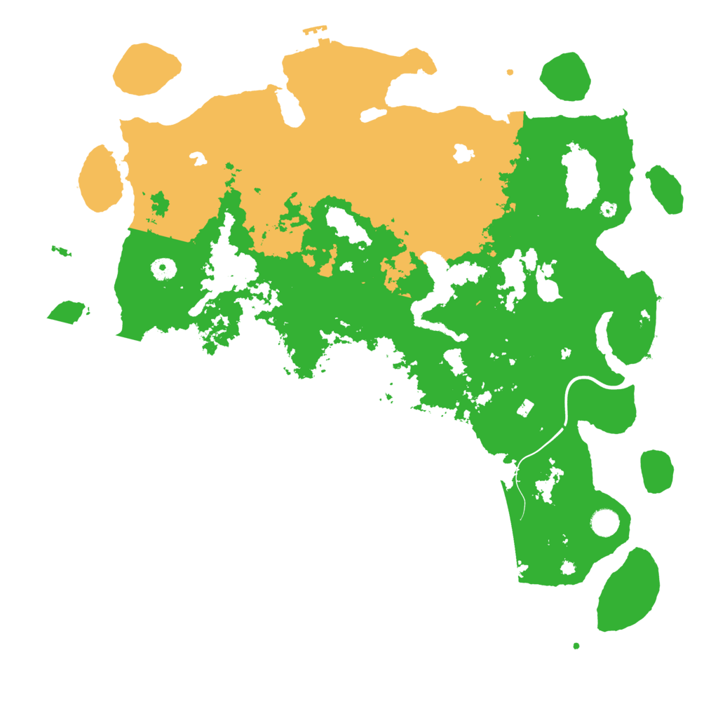 Biome Rust Map: Procedural Map, Size: 4500, Seed: 25999523