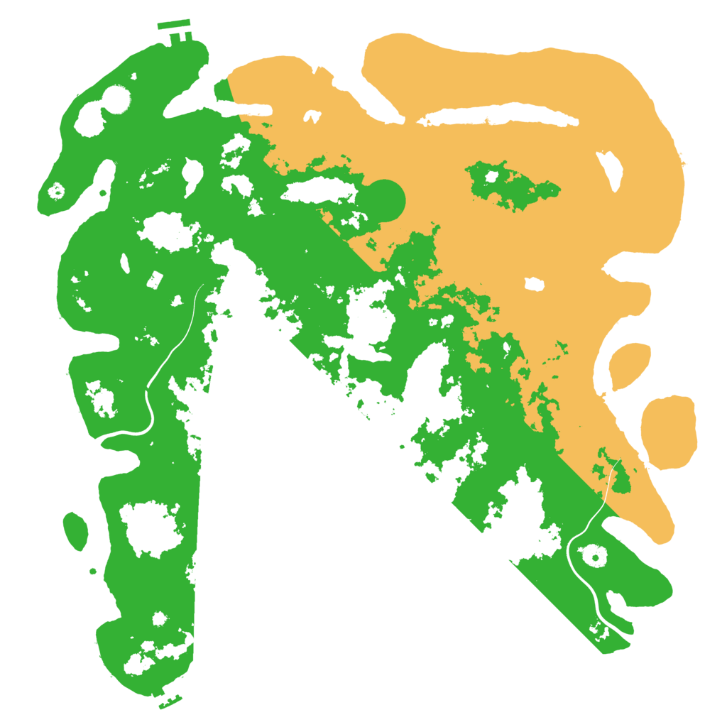 Biome Rust Map: Procedural Map, Size: 4500, Seed: 667608298