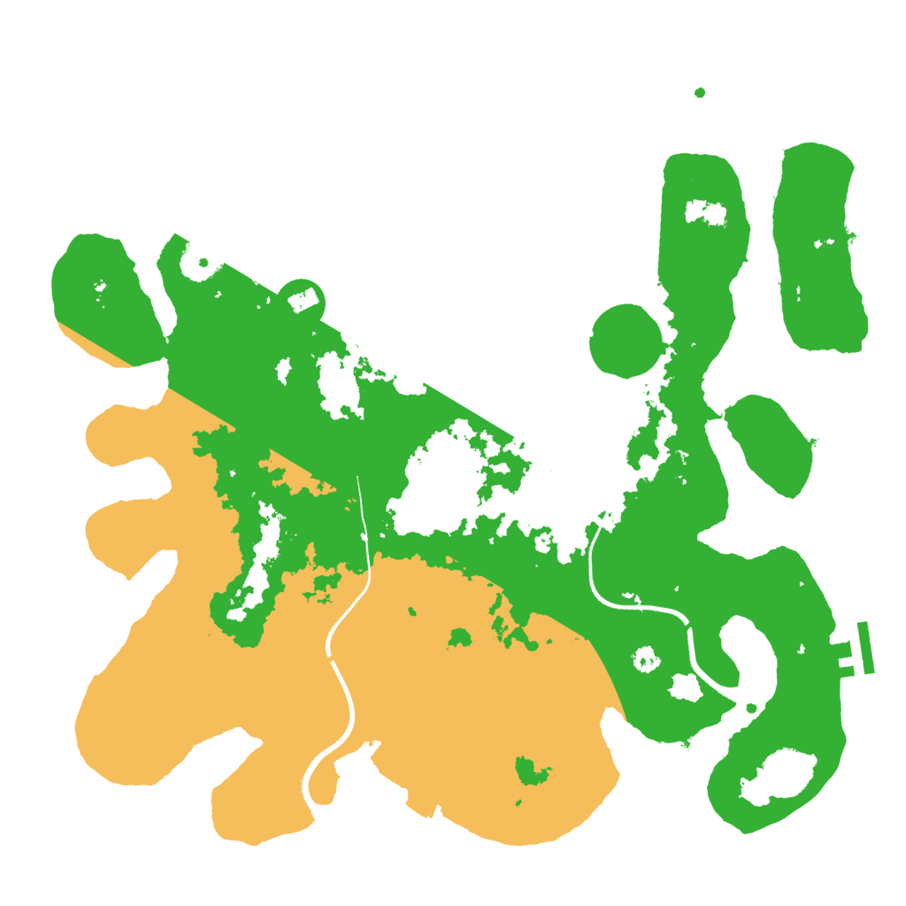 Biome Rust Map: Procedural Map, Size: 3500, Seed: 2137039785