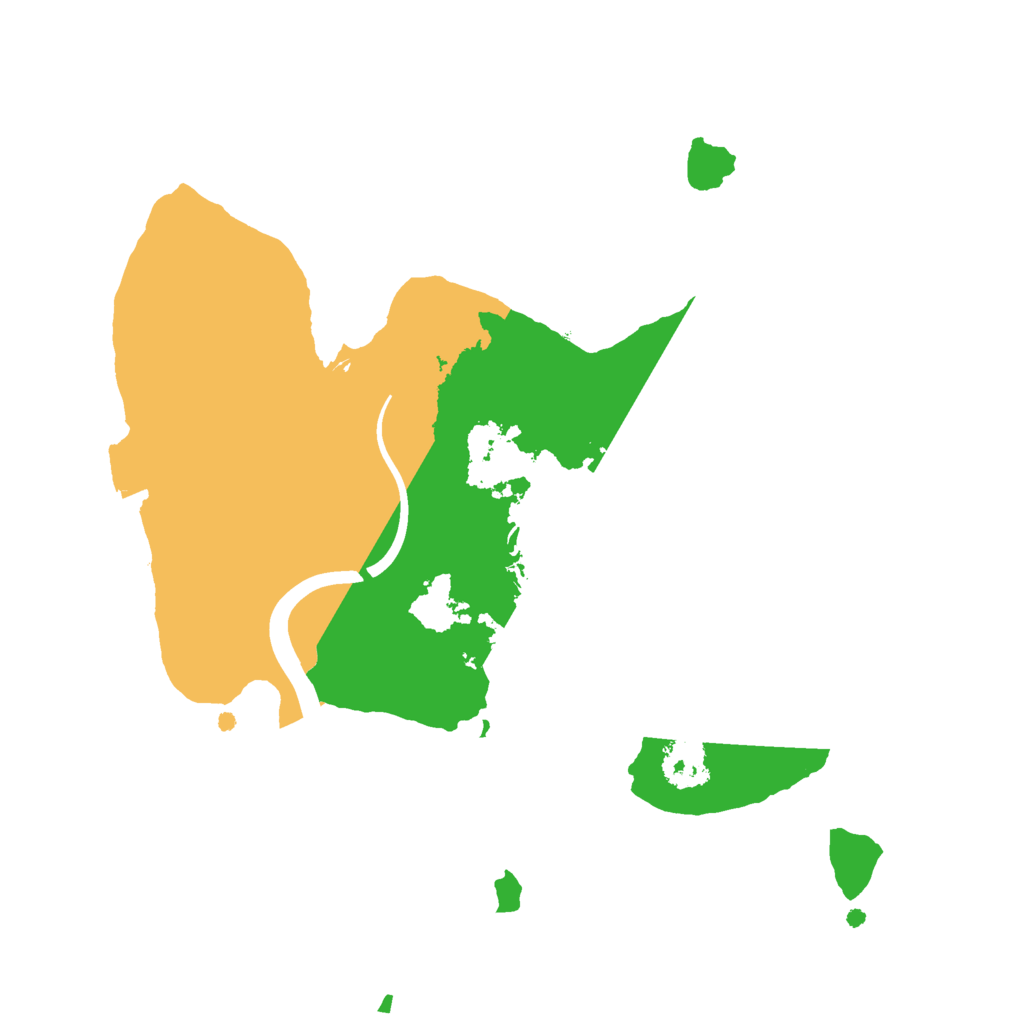 Biome Rust Map: Procedural Map, Size: 2200, Seed: 1491562917