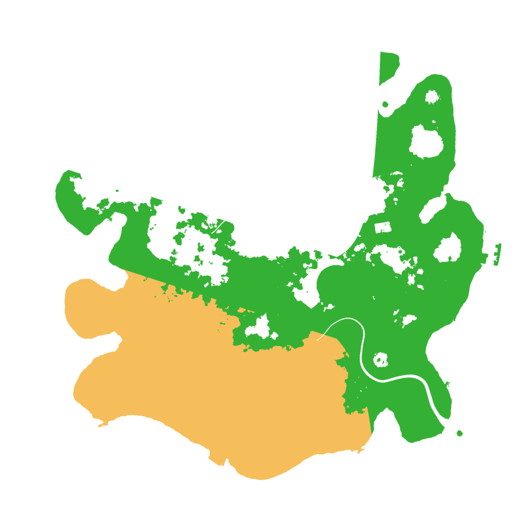 Biome Rust Map: Procedural Map, Size: 3500, Seed: 1615