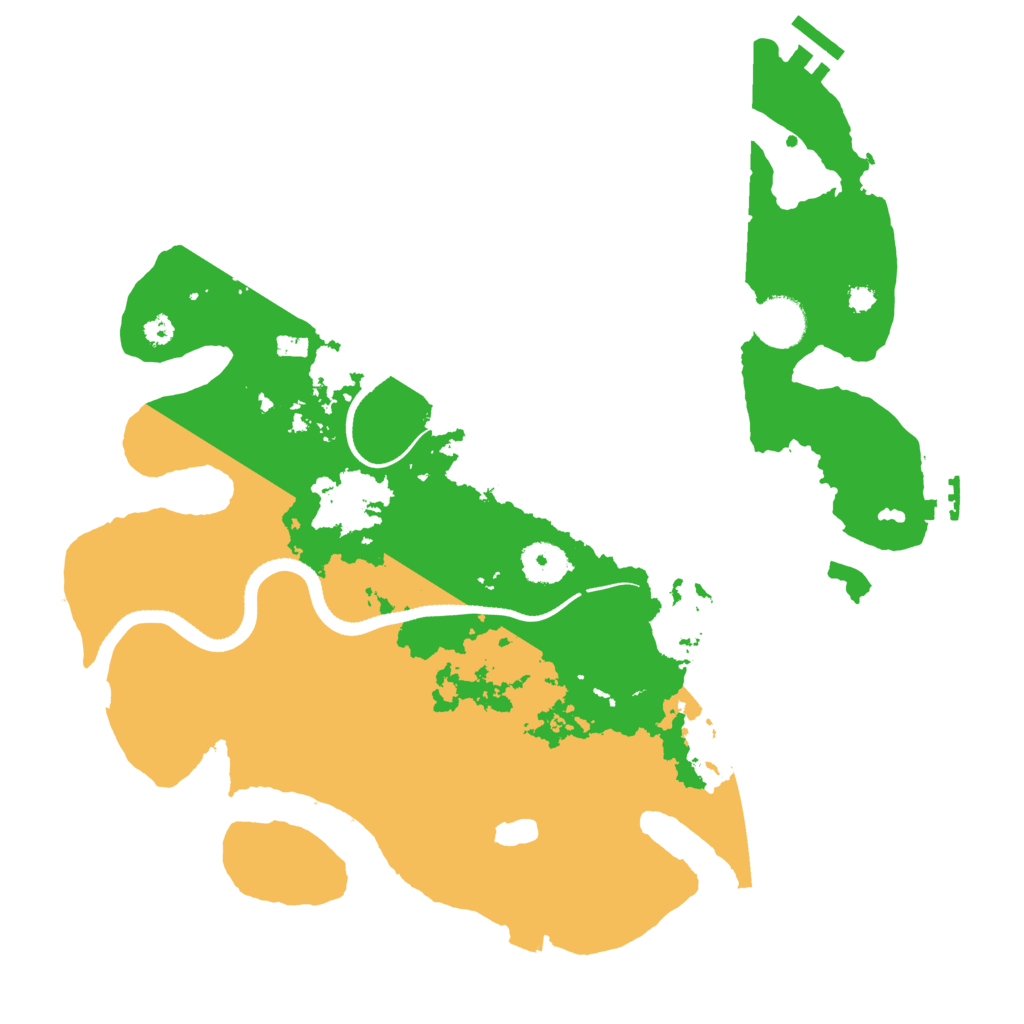 Biome Rust Map: Procedural Map, Size: 3500, Seed: 98765134
