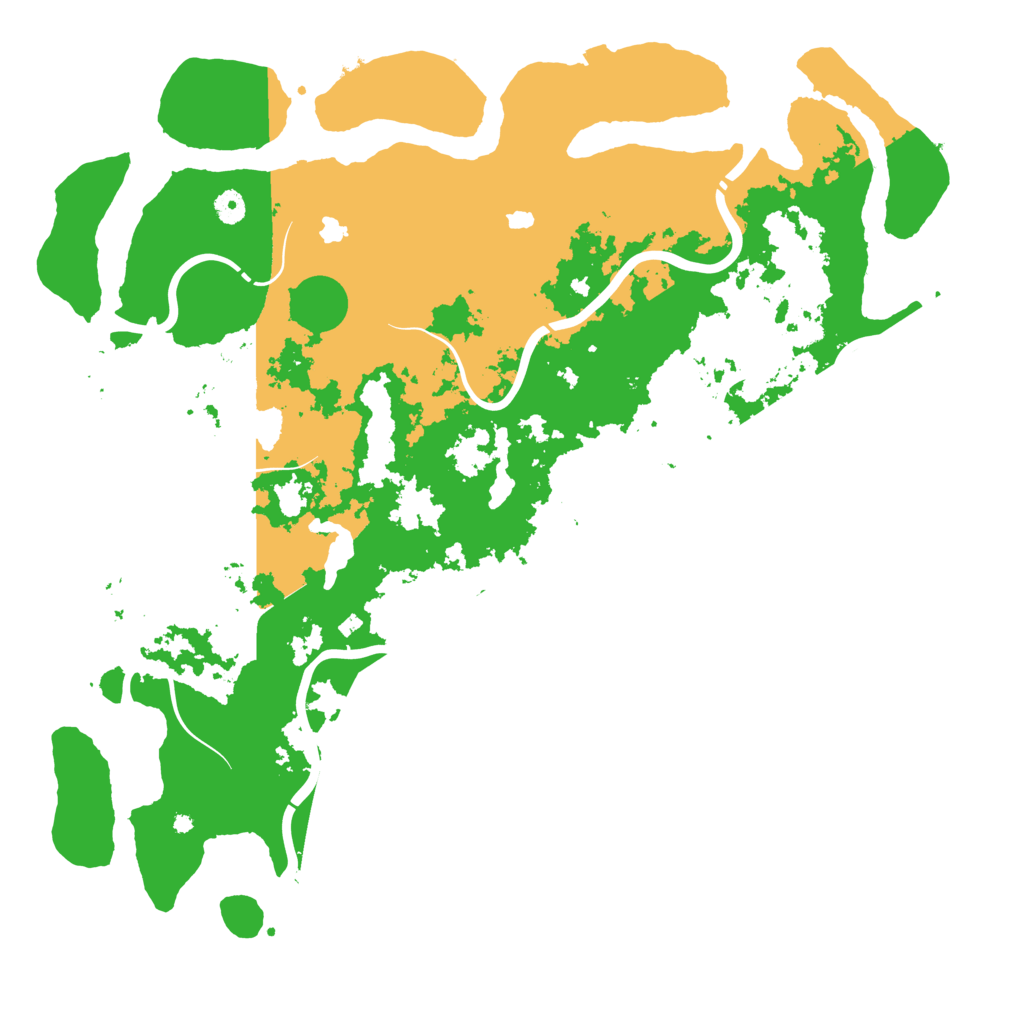 Biome Rust Map: Procedural Map, Size: 4800, Seed: 524166393