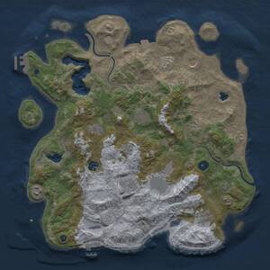 Thumbnail Rust Map: Procedural Map, Size: 4000, Seed: 1467906664, 16 Monuments