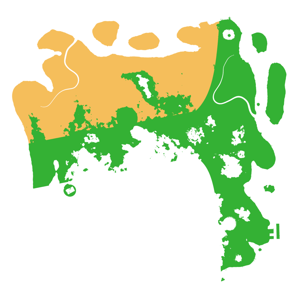 Biome Rust Map: Procedural Map, Size: 3990, Seed: 593827164