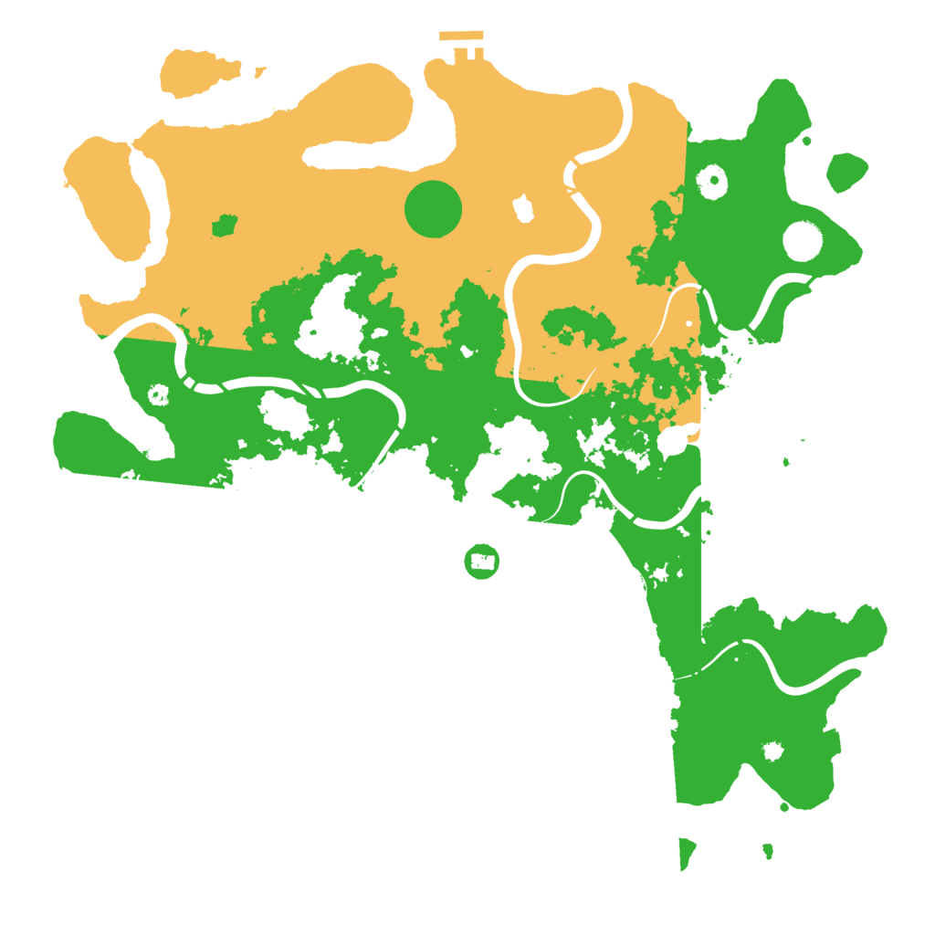 Biome Rust Map: Procedural Map, Size: 4300, Seed: 14543