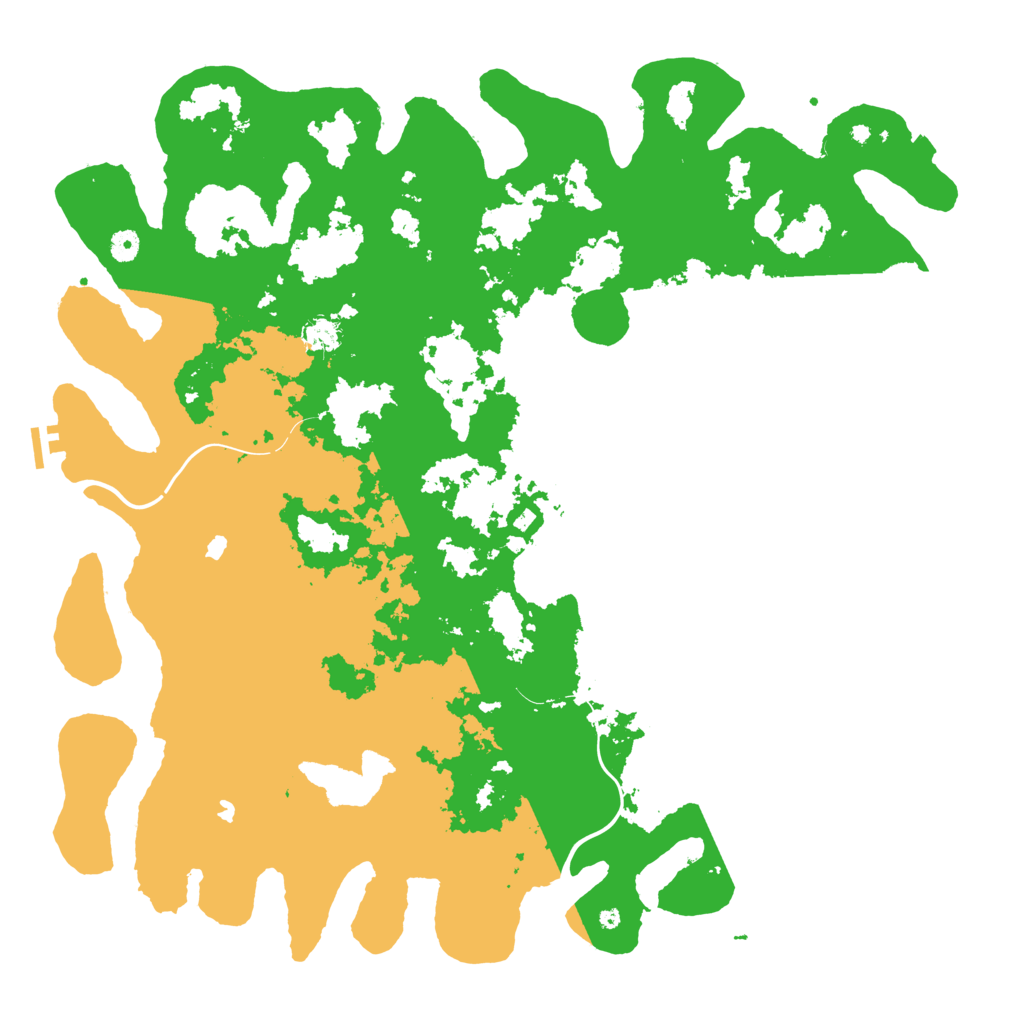 Biome Rust Map: Procedural Map, Size: 5000, Seed: 248290069