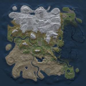 Thumbnail Rust Map: Procedural Map, Size: 4300, Seed: 798200928, 16 Monuments